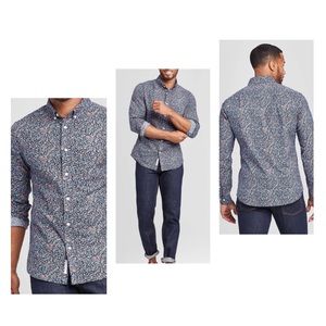 NWOT! Goodfellow & Co floral poplin button down